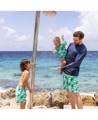 Boys' Off The Hook Long Sleeve Sunsuit - Baby