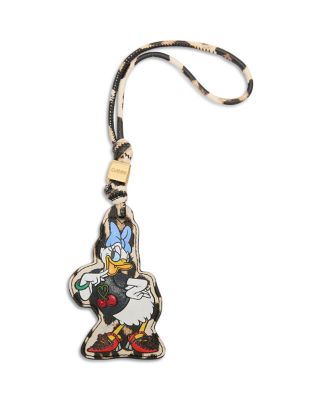Daisy Duck Leopard Print Bag Charm