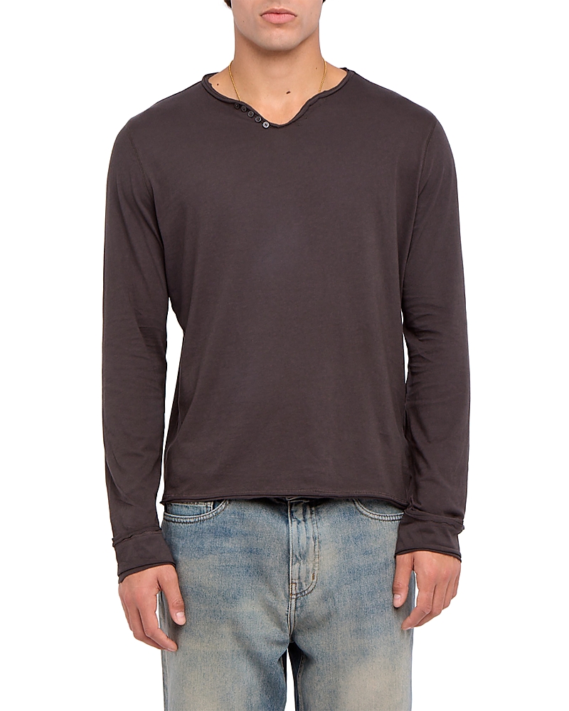 Zadig & Voltaire Monastir Reality Long Sleeve Henley Tee