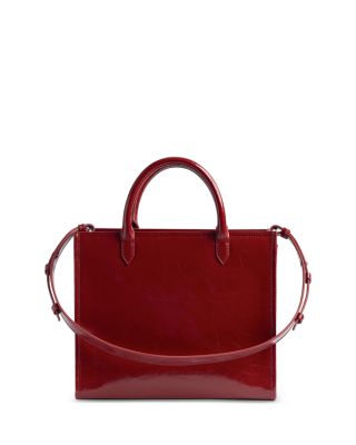 Angel Tote Crinkled Patent Leather Tote