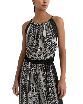 Inara Scarf Print Jumpsuit