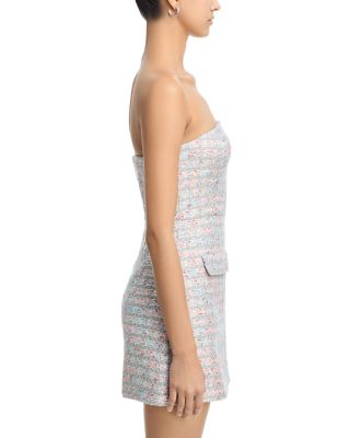 Tweed Strapless Mini Dress - Exclusive