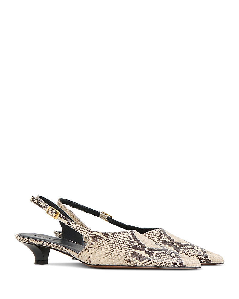 Mansur Gavriel Women's Anna Leather Slingback Pumps