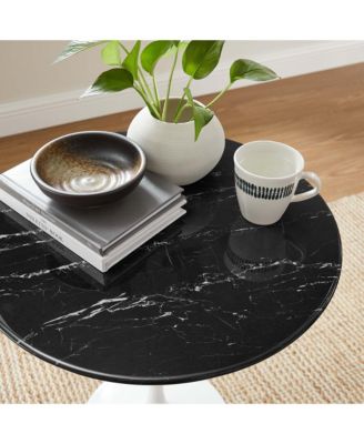 Lippa Round Artificial Marble Side Table