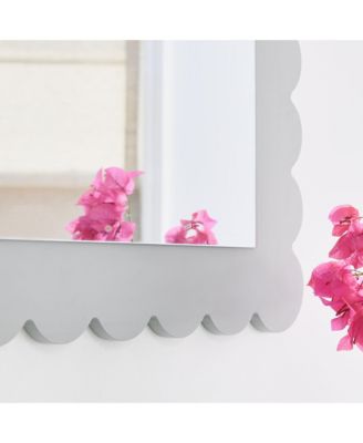 Emmeline Scalloped Rectangle Wall Mirror