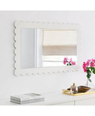 Emmeline Scalloped Rectangle Wall Mirror