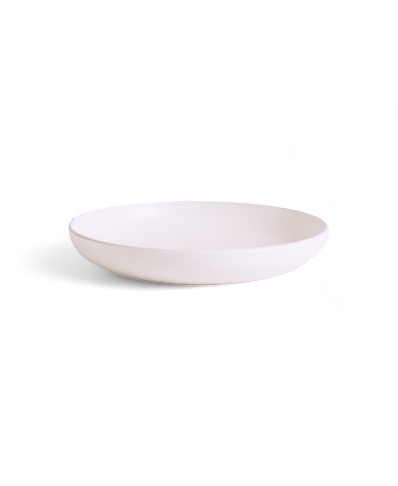 Gharyan Stoneware Youlha Pasta Plate, Set Of 4 In White
