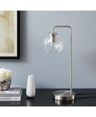  Silo Glass Globe Glass and Metal Table Lamp