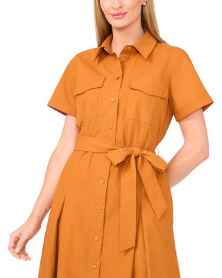Shirt Dress with Self Belt