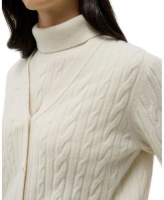  Cable Knit Baby Cashmere Cardigan