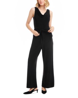 Camila Travel Jersey Sleeveless Cowl Neck Jumpsuit