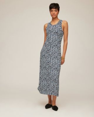 Sleeveless Side Slit Midi Dress