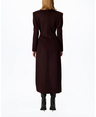 Tailored Double-Breasted Maxi Coat