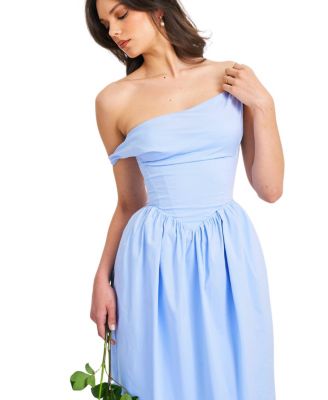 Reina Drop Waist Corset Midi Dress