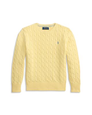 Boys' Cable Knit Cotton Sweater - Big Kid