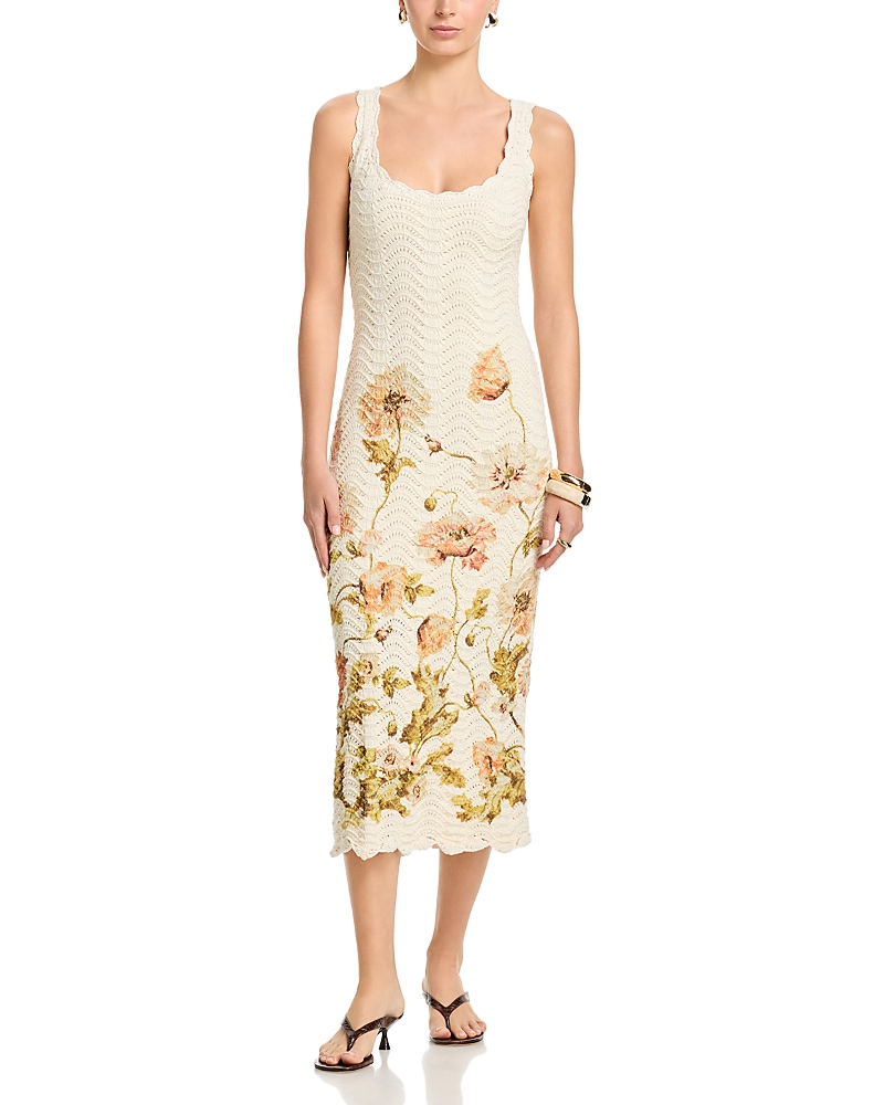 Cara Cara Orel Floral Scalloped Dress