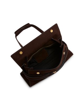 Tie Me Suede Shoulder Bag