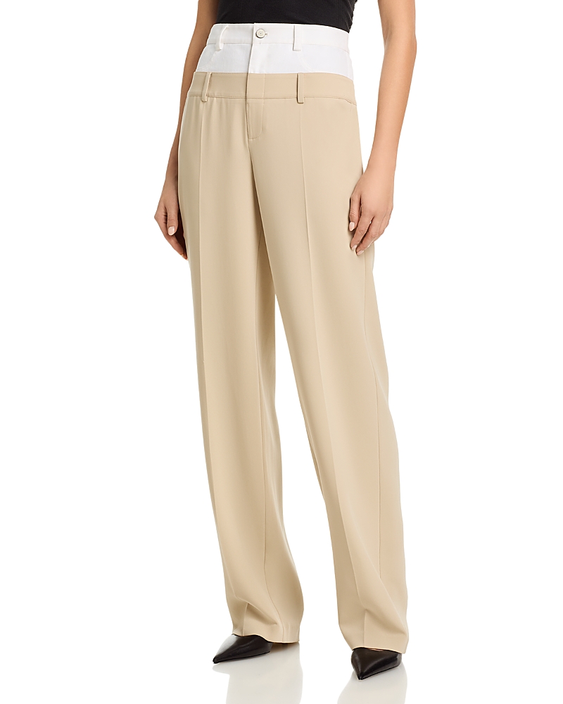 Cinq a Sept Dionne Mixed Media Pants