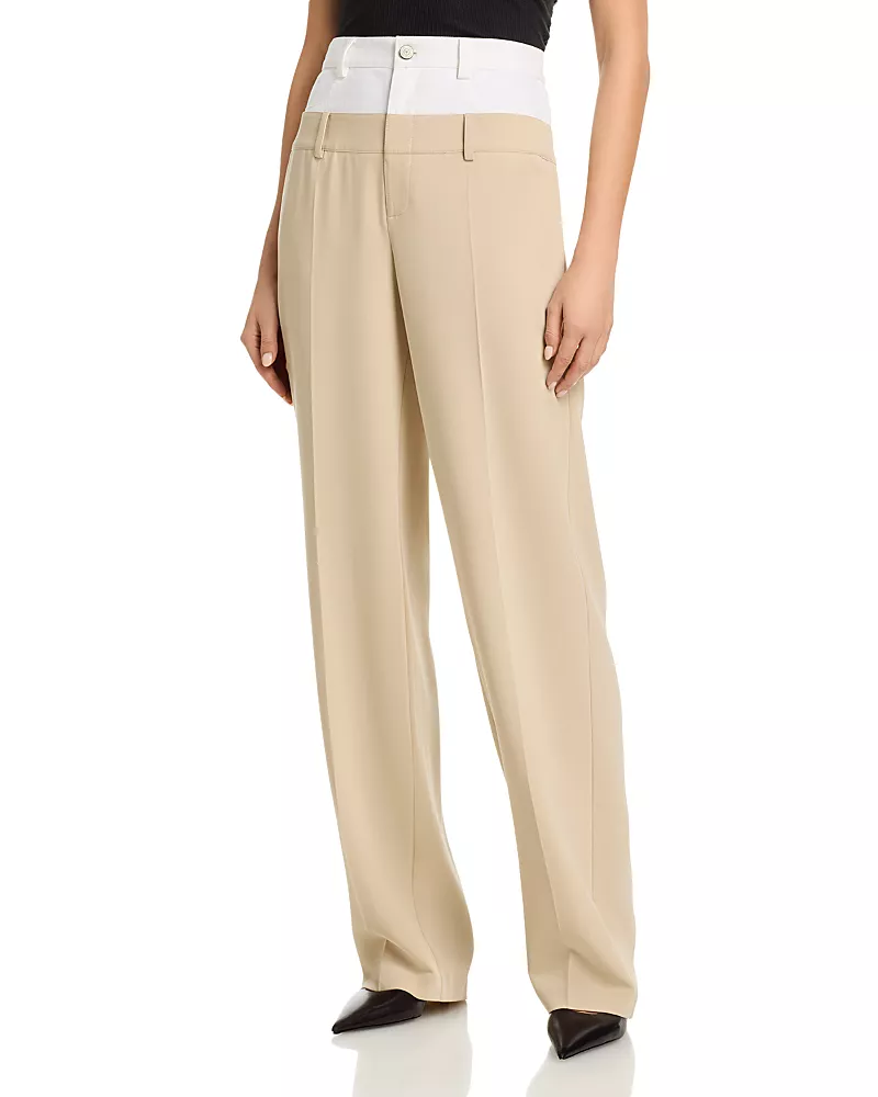 Cinq a Sept Dionne Mixed Media Pants