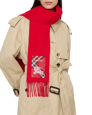 Check Label Cashmere Scarf