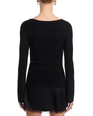 East Side Crewneck Cardigan Sweater