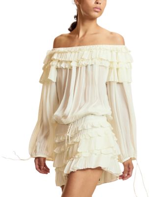 Ruffle Pleated Micro Skirt