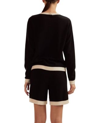  Wool Cashmere 2 Tones Cardigan