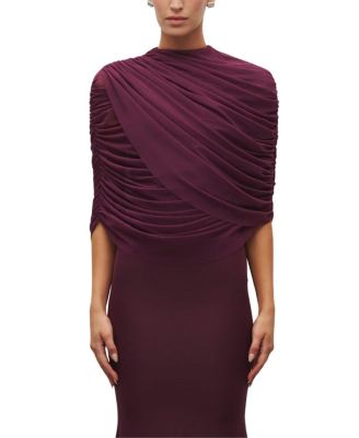 Heiress Beverly Hills The Sheer Cape In Purple