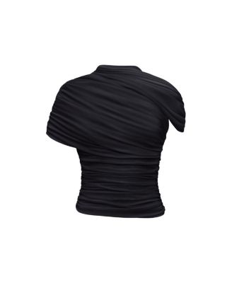  The Draped Shoulder Top