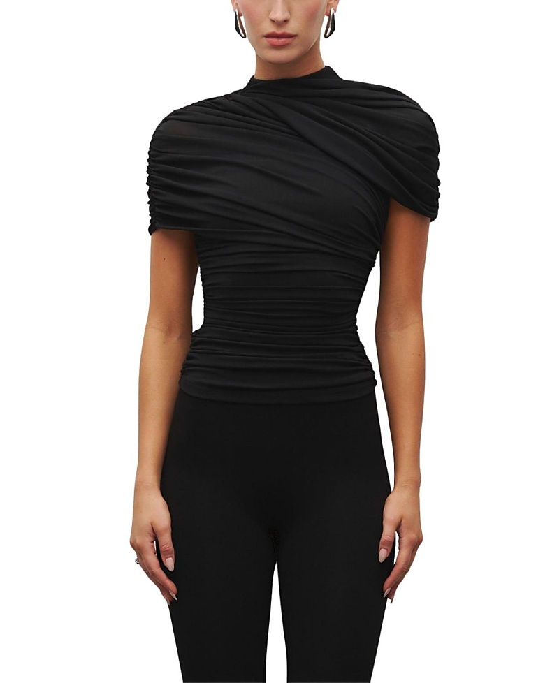 Heiress Beverly Hills The Draped Shoulder Top