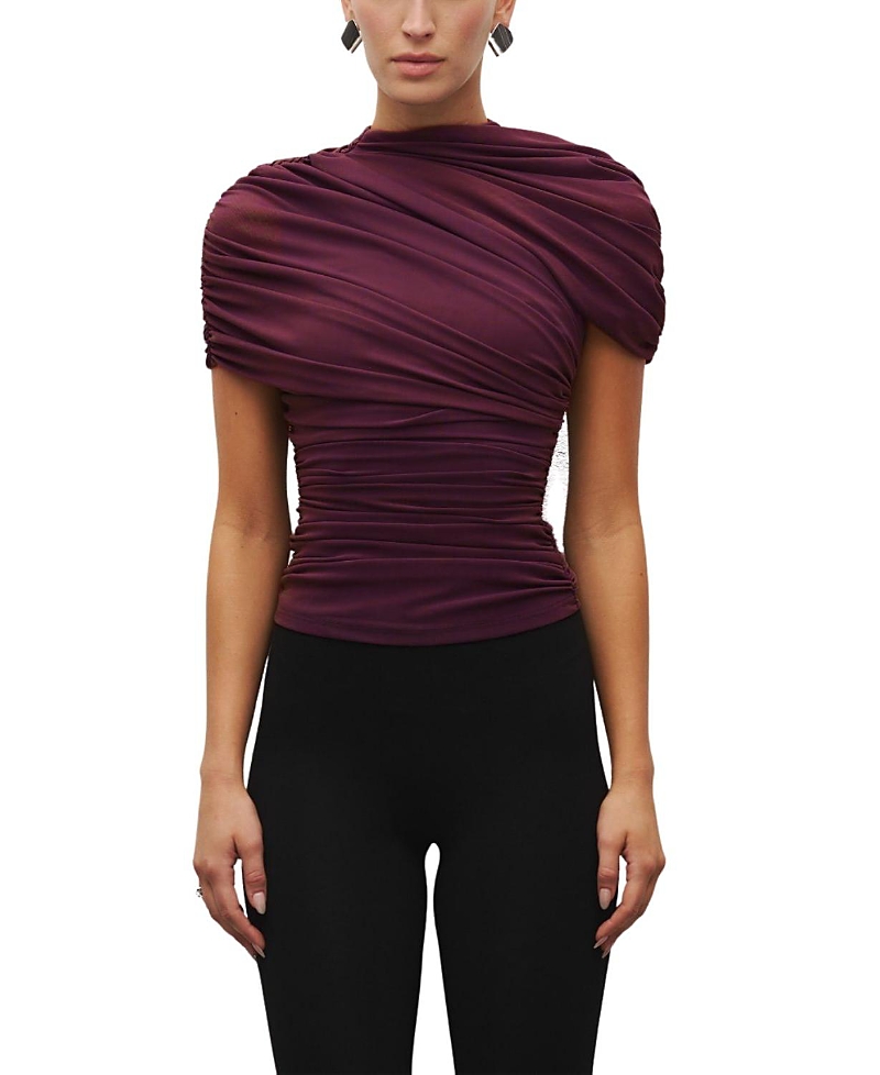 Heiress Beverly Hills The Draped Shoulder Top