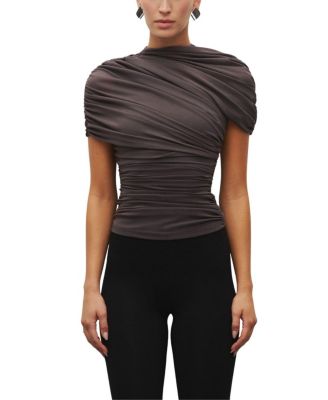  The Draped Shoulder Top