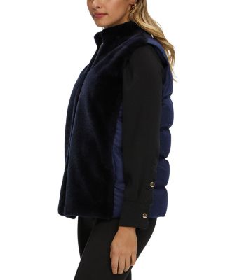 Reversible Select Shearling Lamb Vest with Loro Piana Wool and Cashmere Quilted Down Back