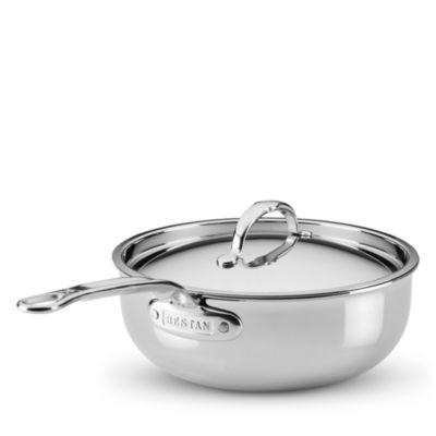 ProBond Luxe 2-Quart Polished Professional Clad Stainless Steel Saucier