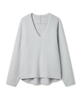  Boucle Knit Silk-Cashmere Sweater
