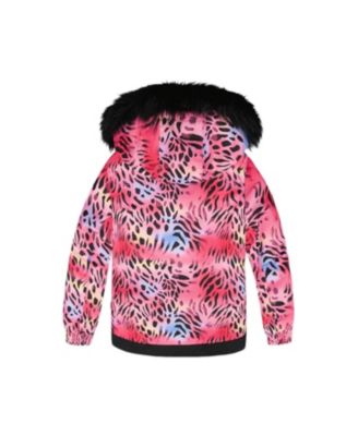 Girls' Two-Piece Play Snowsuit with Jacket and Solid Pant - Big Kid