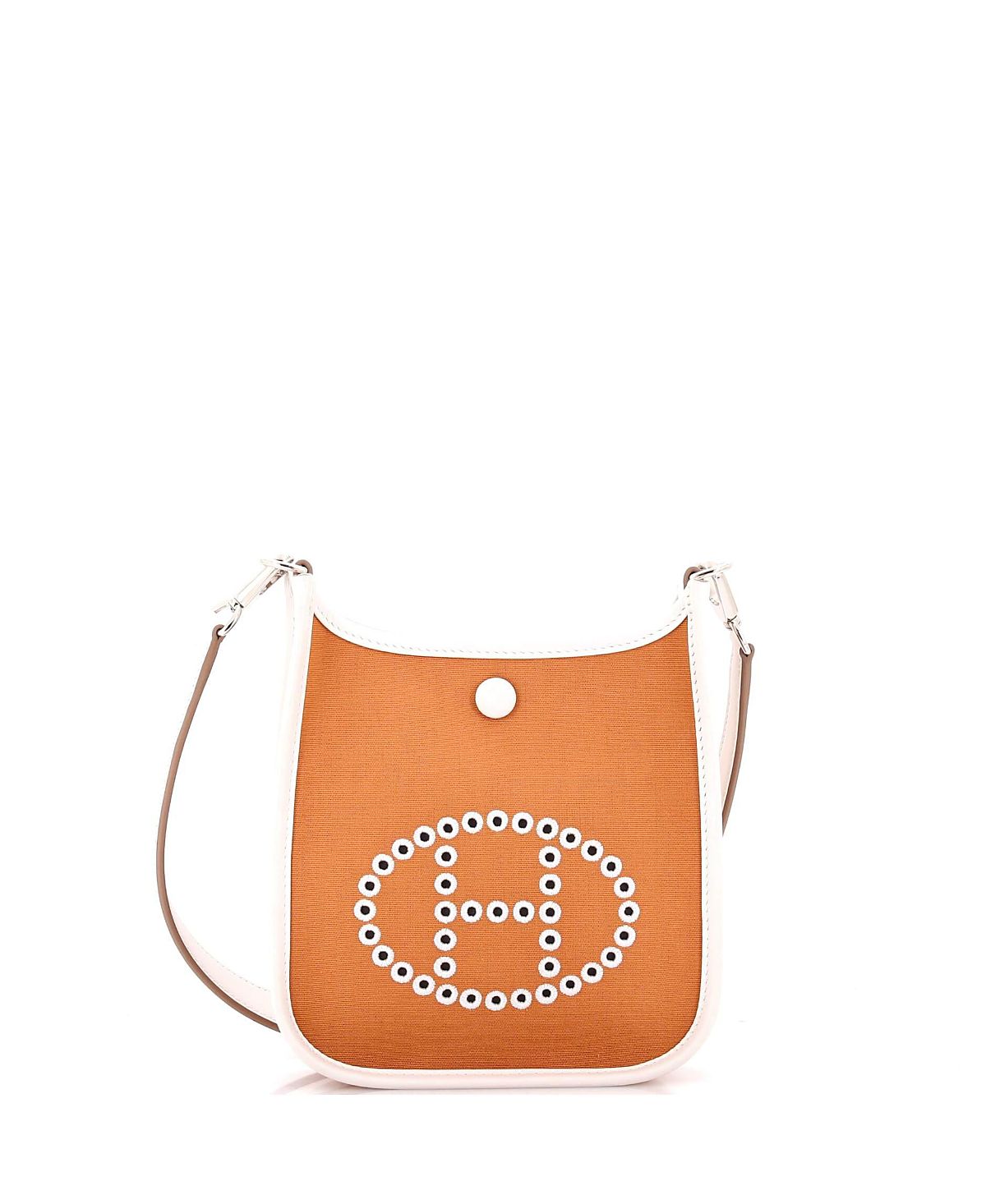 Pre-Owned HERMES Tpm Neo Evelyne Bag Toile and Leather