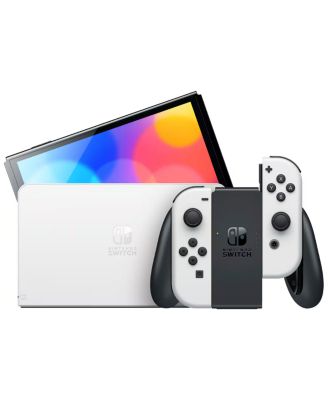 Switch Oled White Bundle with Accessories and Mario Kart 8 Deluxe Game