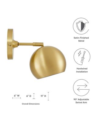 Chalice 4" Swing-Arm Metal Wall Sconce