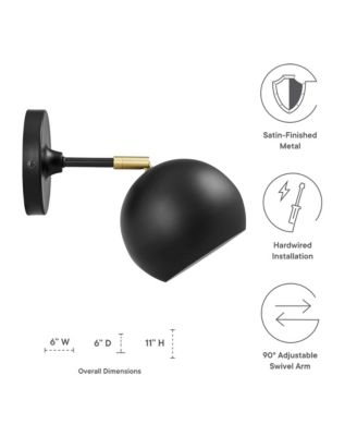 Chalice 4" Swing-Arm Metal Wall Sconce