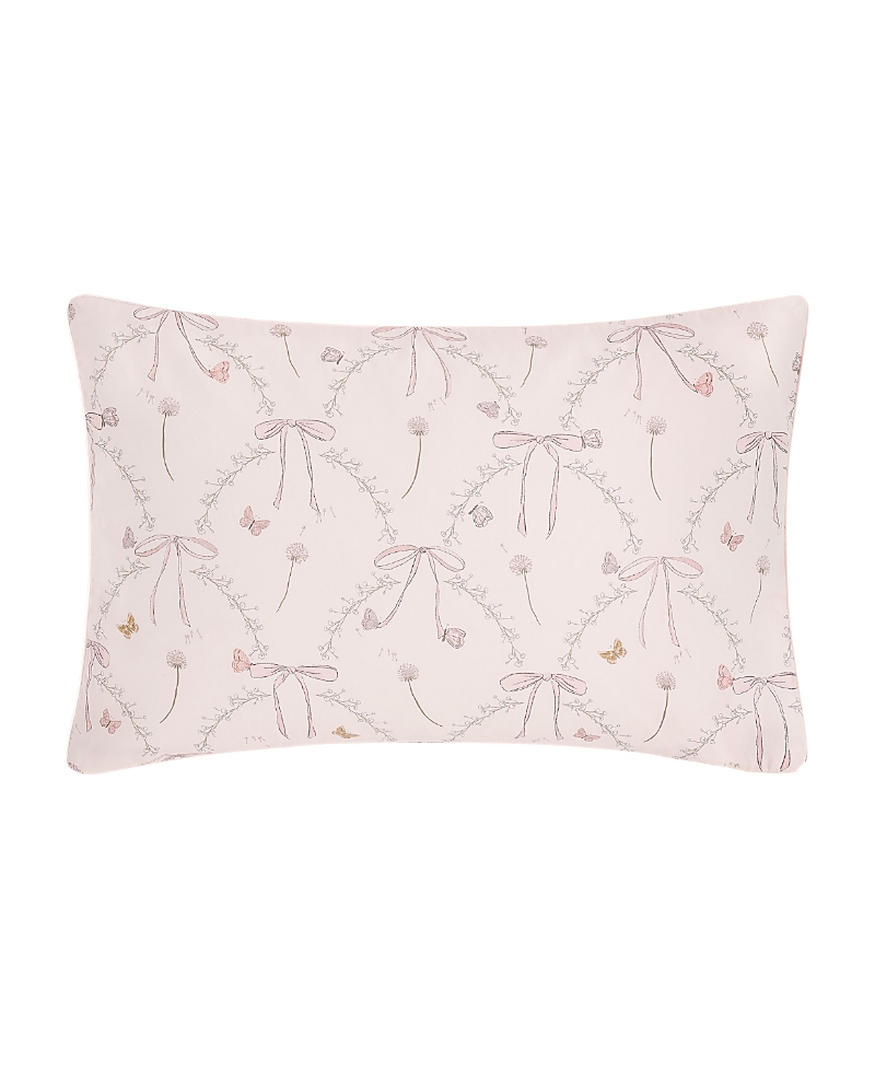 Gooselings Bows &butterfly Kisses Toddler Pillow Set In Pink