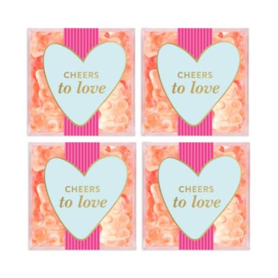 Cheers To Love Champagne Bears 4 Piece Cube Kit