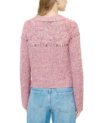  Women's Parker Marled Collared Cardigan