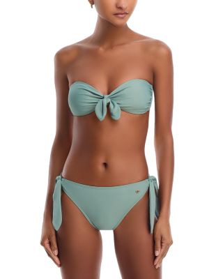 Libby Tie Front Bandeau Bikini Top & Diana Side Tie Bikini Bottom