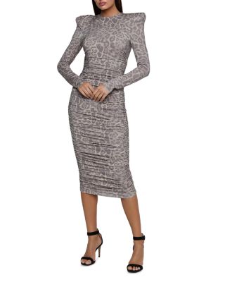 Paityn Long Sleeve Shirred Dress