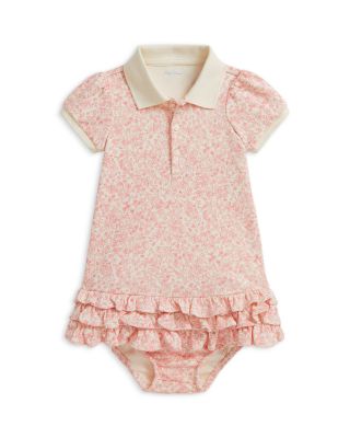 Girls' Strawberry Cotton Polo Dress & Bloomer - Baby