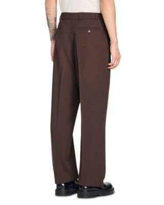 Oversized Fit Wool Suit Pants
