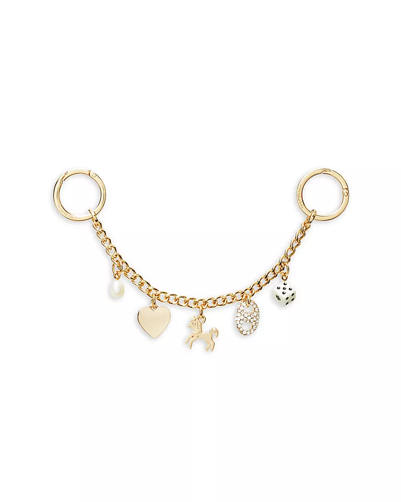 Tory Burch Horse Chain Bag Charm Key Ring