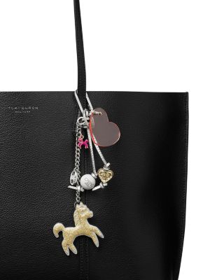 Heart Horse Charm Key Ring
