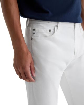 Tellis Slim Straight Fit White Jeans